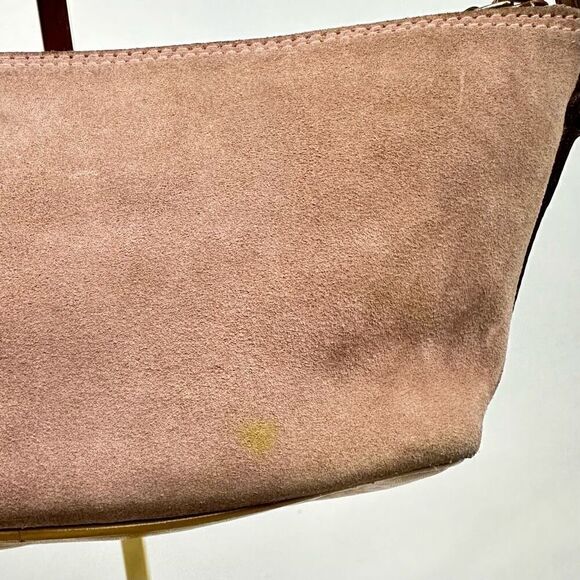 Vintage Gucci Pink Suede Boat Pochette - Picture 12 of 16